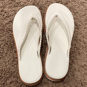 Melissa Cream Braided Sandals